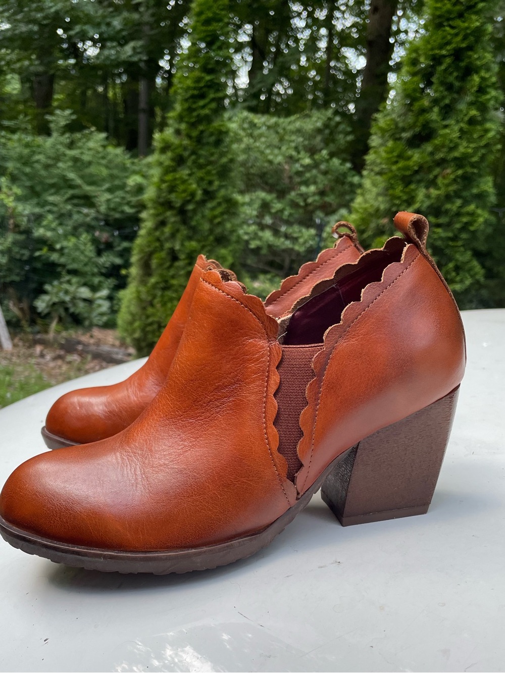 New Spring Step L’artiste Brown Leather Ankle booties Size 38 - Picture 13 of 14